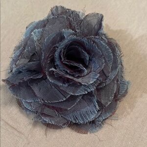 Tasha Blue Hair Accessory Fabric Flower